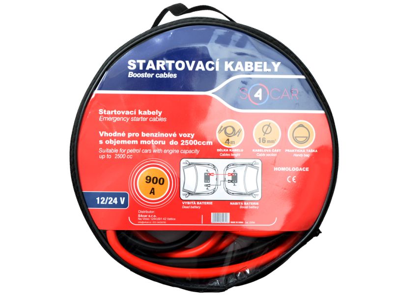 Startovací kabely 900A, 4m