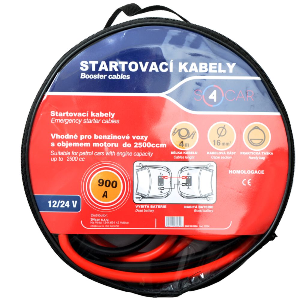 Startovací kabely 900A, 4m
