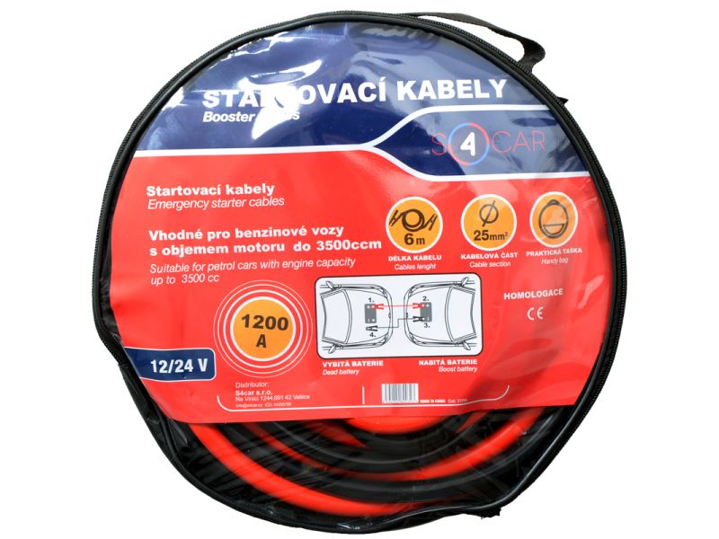 Startovací kabely 1200A, 6m